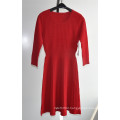 63%Ray37%Nylon Ladies Knit Sweater Dress